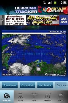 Hurricane Tracker WESH 2截图