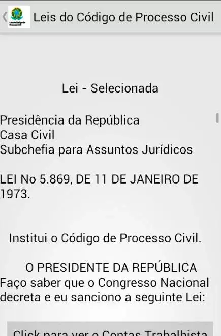 Leis do Código Processo Civil截图2