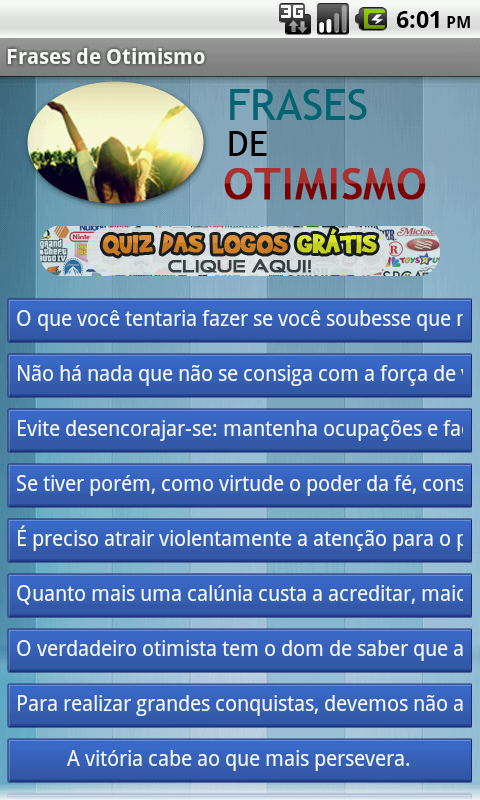 Frases de Otimismo截图1