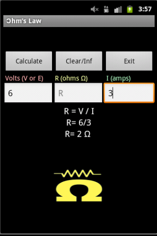 Ohm’s Law Calculator截图1