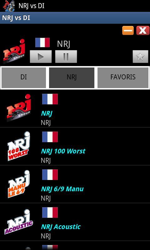 NRJ vs DI demo截图1