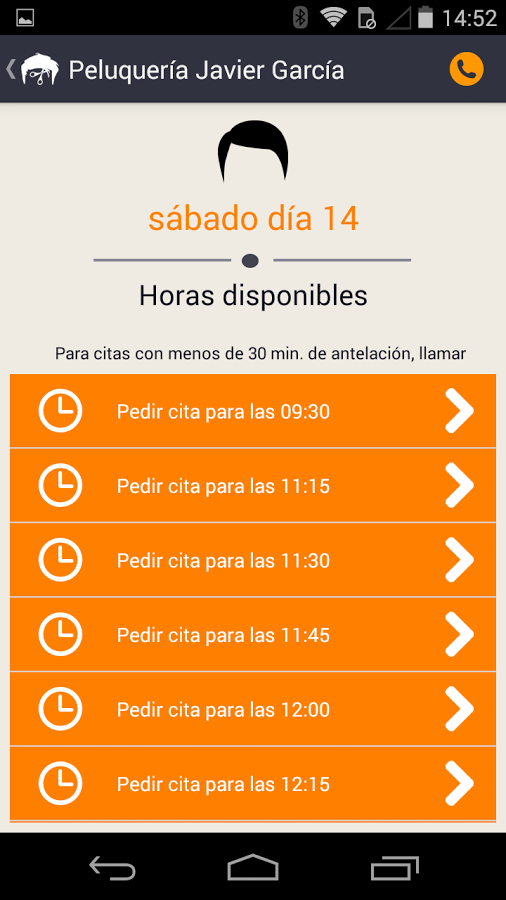 Peluquería Javier Garcia截图3