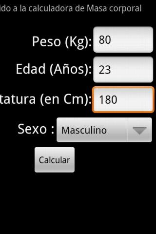 Calculadora Masa Corporal截图2