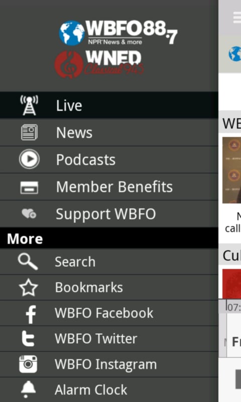 WBFO 88.7截图2