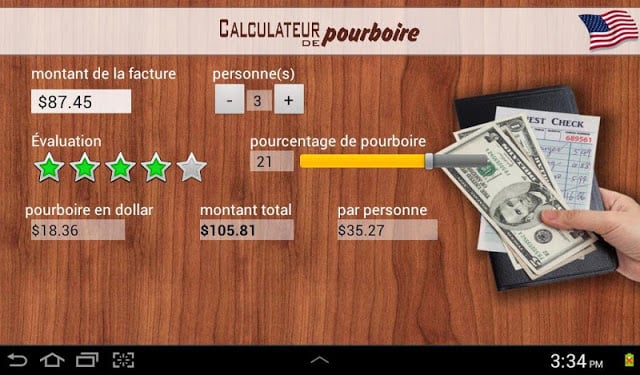 Calculateur de pourboire USA截图1