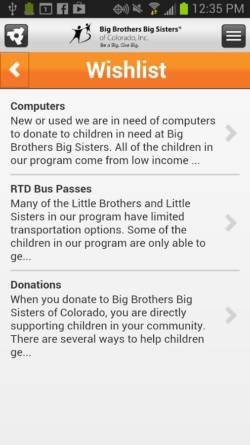 Big Brothers Big Sisters of CO截图1