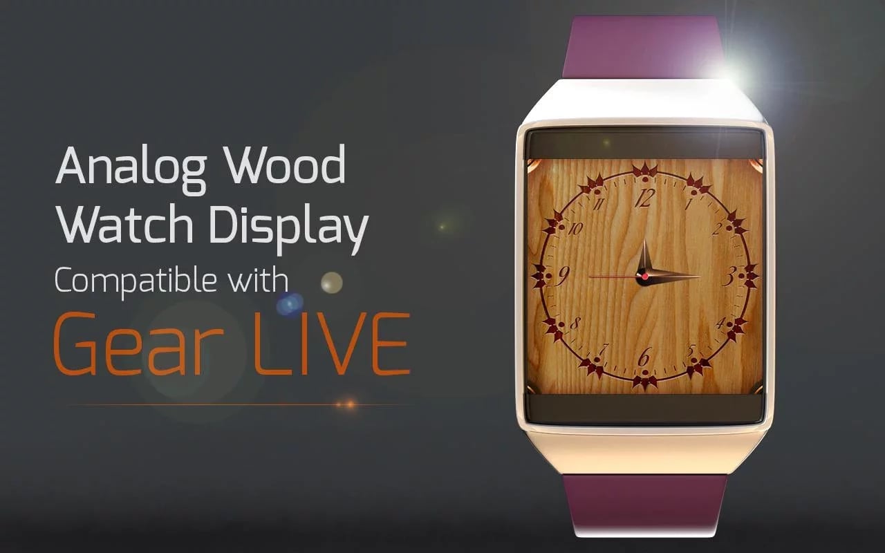 Analog Wood Watch Displa...截图2