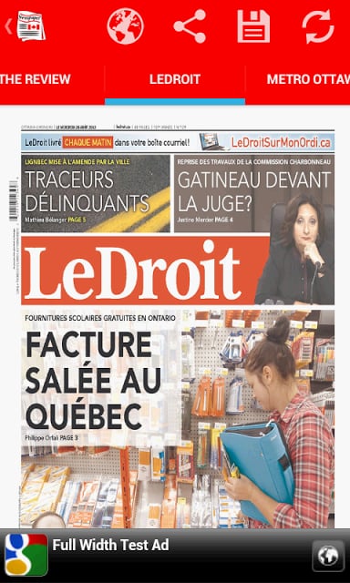 Front Pages of Canada截图2