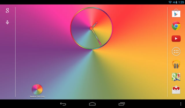 Rainbow Clock (Widget)截图8