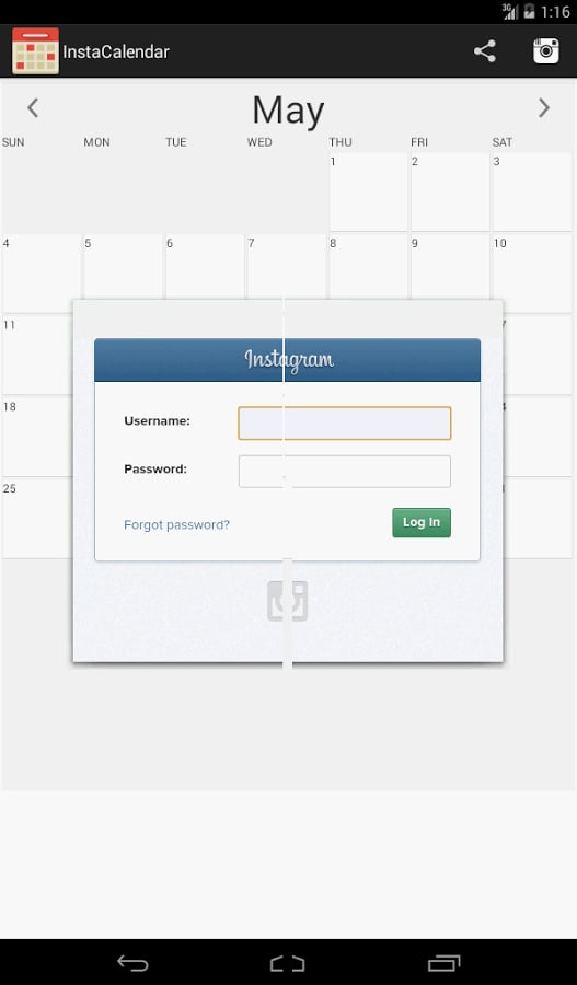 InstaCalendar Insta Pics截图9