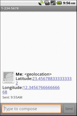 Location Message Sender截图2