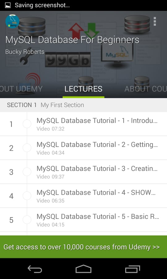 Learn MySQL Database Tut...截图9