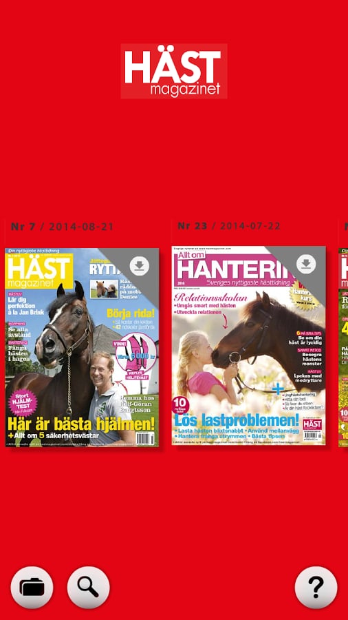 H&auml;stmagazinet e-tidning截图3