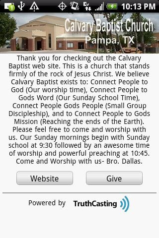 Calvary Baptist - Pampa TX截图3