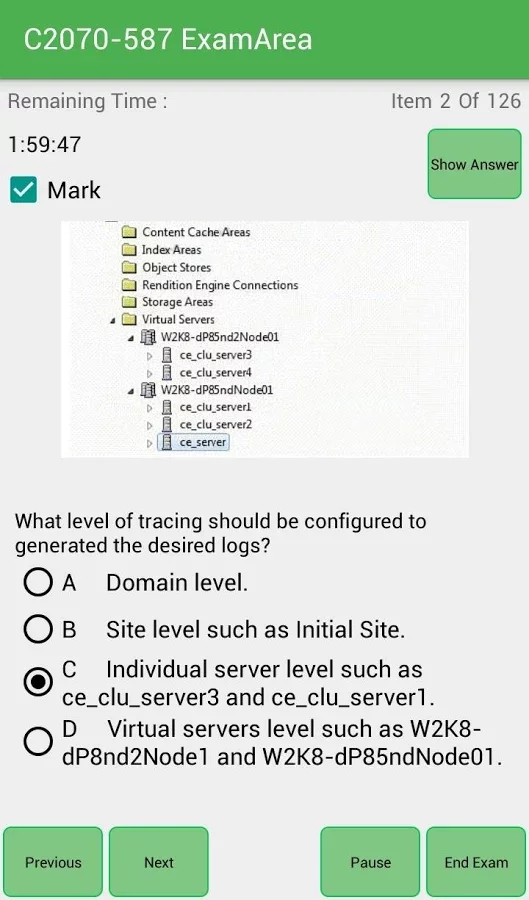 EA C2070-587 IBM Exam截图4