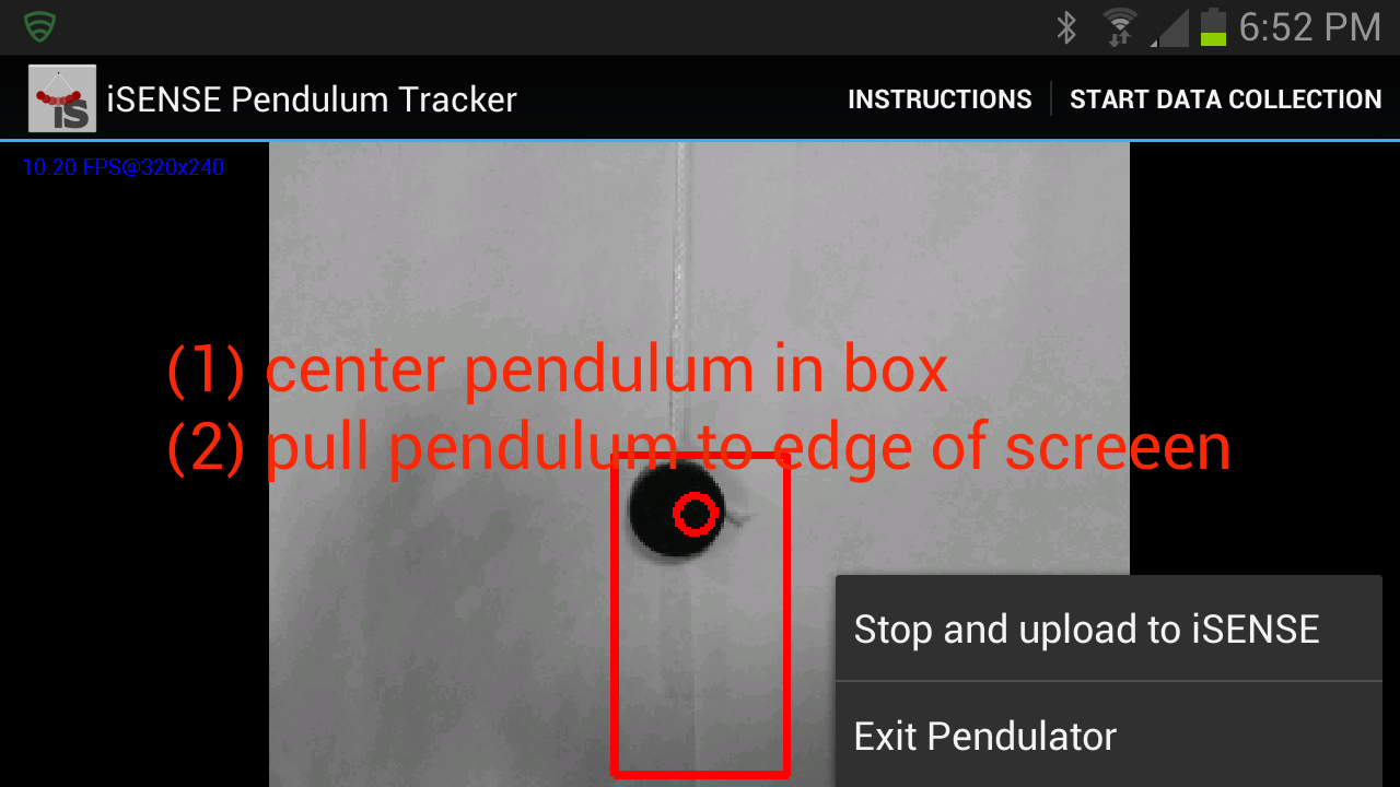 iSENSE Pendulum Tracker截图2