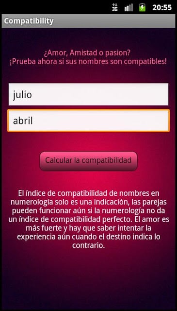 Compatibilidad de Nombres截图2