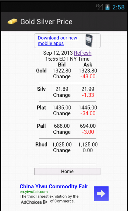 Gold &amp; Silver Price截图5