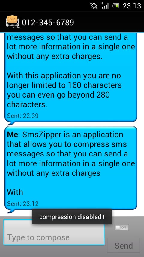 Sms Zipper Send more Pay...截图2