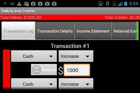 Debits &amp; Credits Trainer Lite截图1