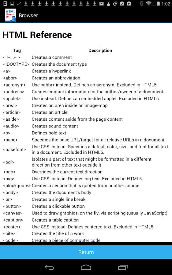 HTML and CSS Tutorial截图5