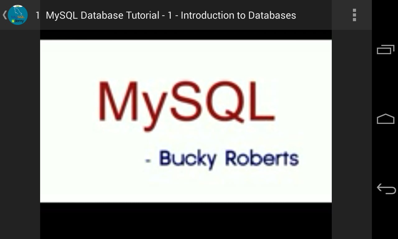 Learn MySQL Database Tut...截图10