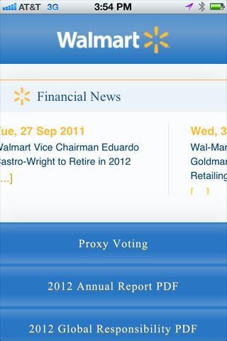 Walmart Investor Relations截图1