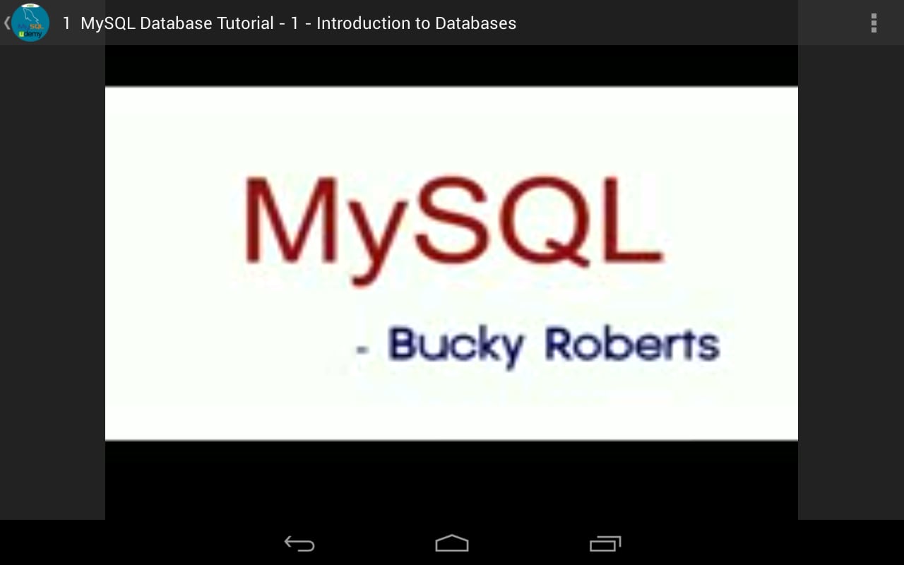 Learn MySQL Database Tut...截图2