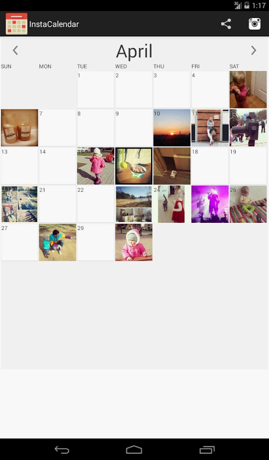 InstaCalendar Insta Pics截图10