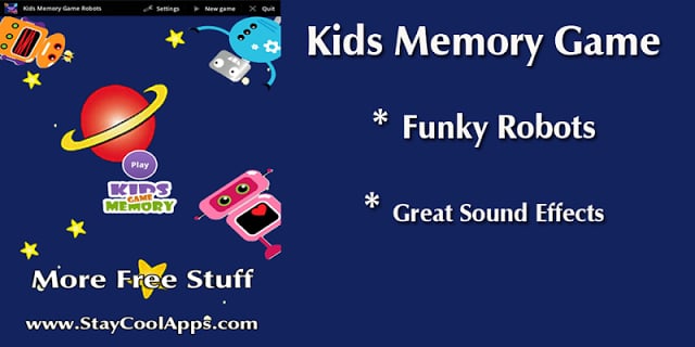 Kids Memory Game: Robots截图2