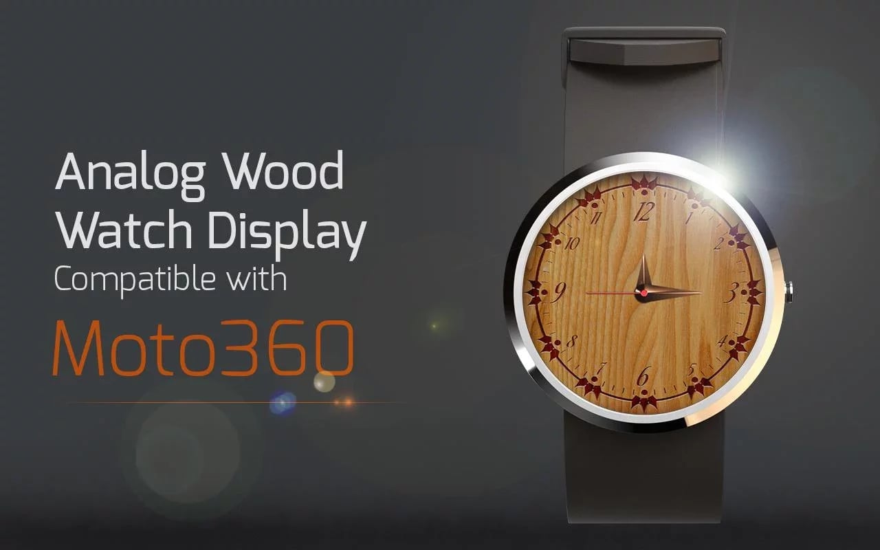 Analog Wood Watch Displa...截图1