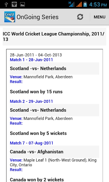 Cricket Score Now截图2