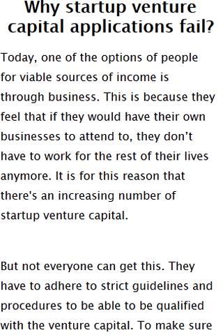 Start up Venture capital截图4