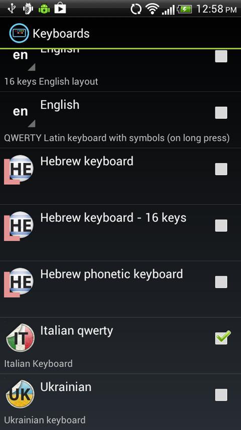 Italian keyboard for iKe...截图3