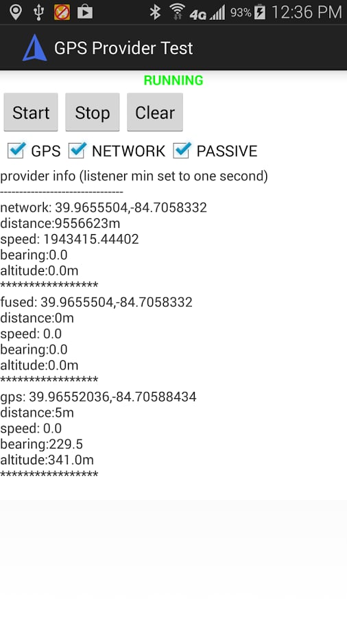 GPS Provider Test截图2