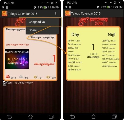 Telugu Calendar Panchang 2015截图2