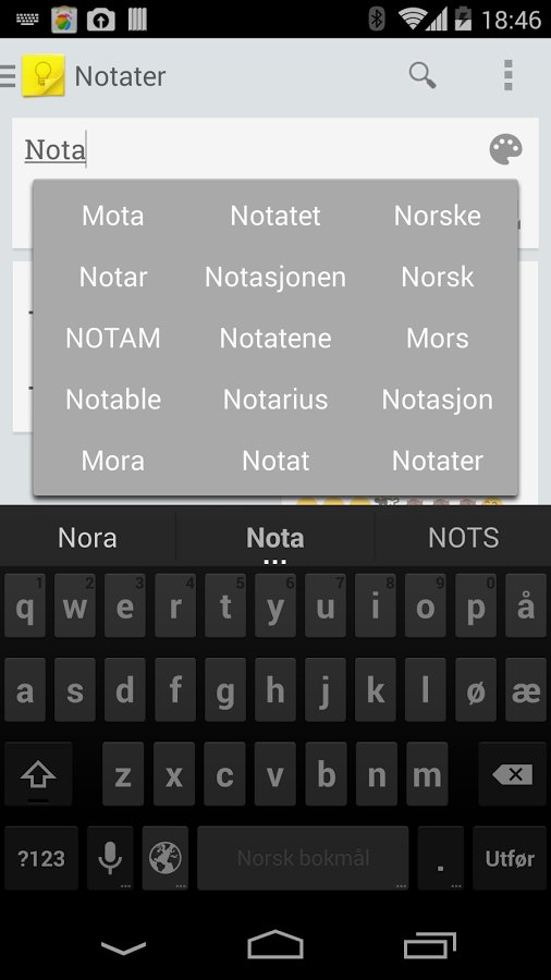 Norwegian Dict for KK Ke...截图2