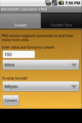 Bandwidth Calculator FREE截图1