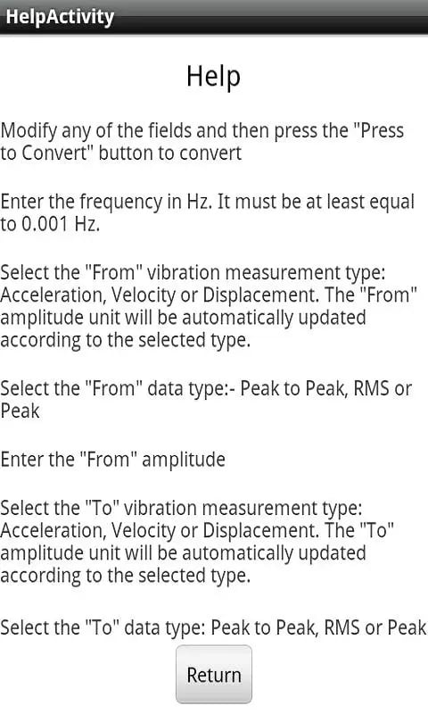 Vibration Unit Converter截图4