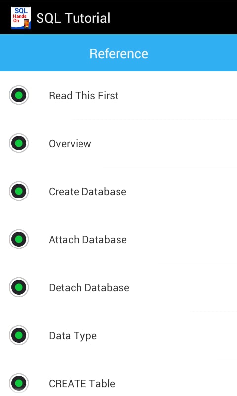 SQL Tutorial截图3