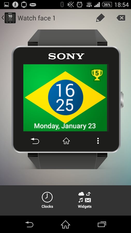 Watchface Brazil (Sony S...截图6