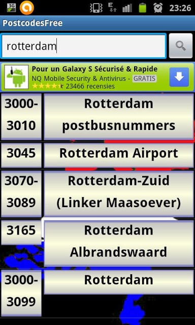 Postcodes Benelux Free截图4