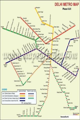 Delhi Metro Map截图2