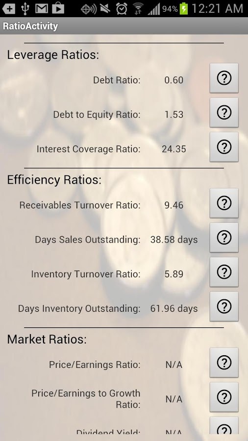 Just Ratios (Financial R...截图8