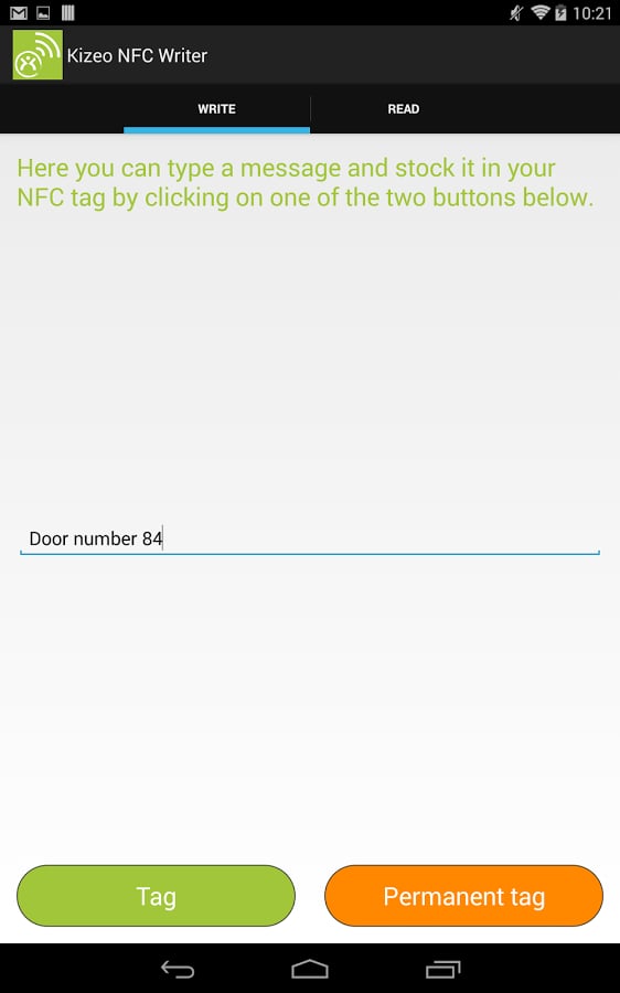 Kizeo NFC Writer截图2
