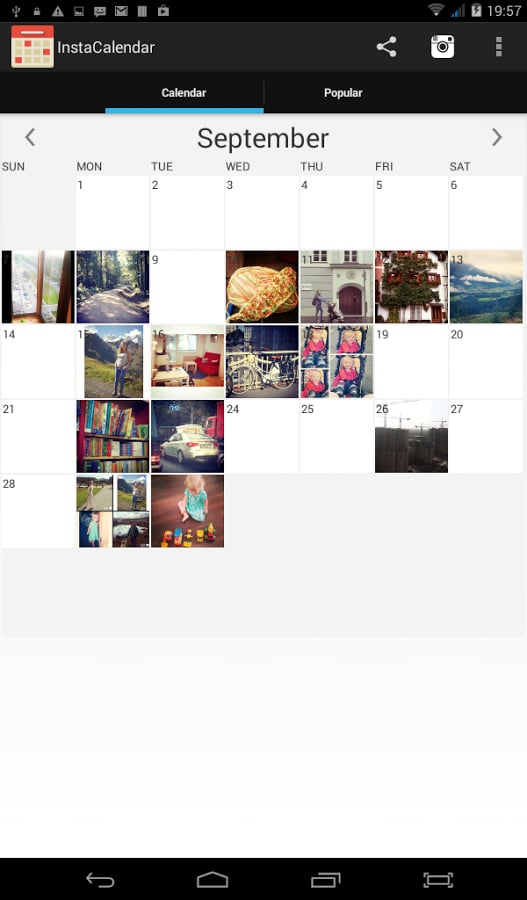 InstaCalendar Insta Pics截图4