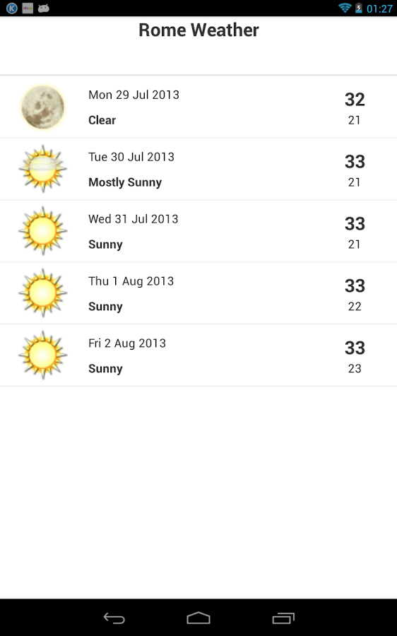 Rome Weather截图4