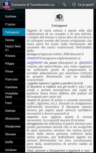 Dizionario di Tarantonostra截图5