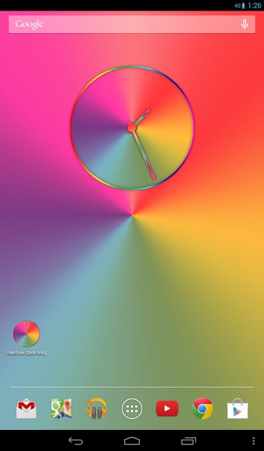 Rainbow Clock (Widget)截图4