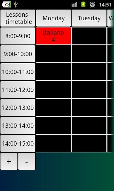 Lessons Timetable School截图3